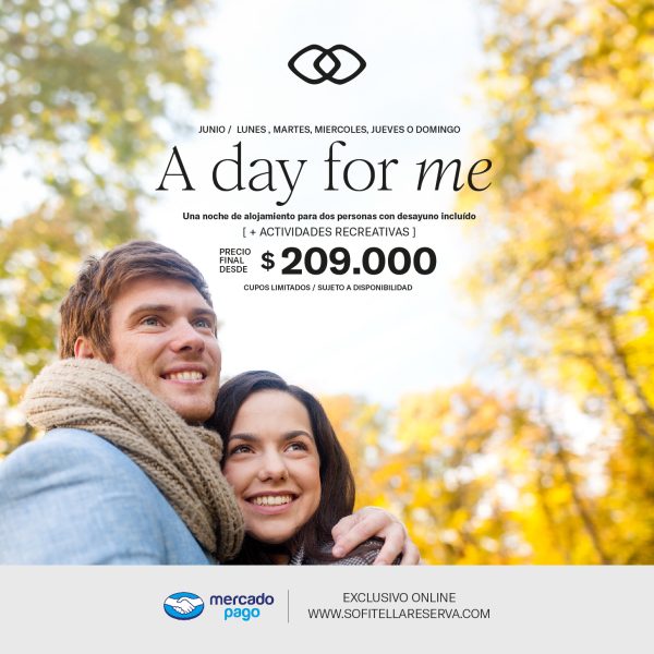A Day For Me - Lunes a jueves y Domingos de Junio-